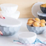 Bowls con tapa cubik x 3