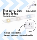 Barra led con sensor de movimiento 30 cm USB - Imagen 3