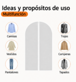 Funda para prendas delicadas con cierre 60x100 - Imagen 6