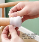 Cubre patas 100% silicona sillas y mesas x 4 CHICAS - Imagen 2