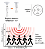 Porta lamparas con sensor de movimiento - Imagen 5