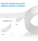 Cinta Bifaz Reutilizable 1 m (2 mm de espesor) - Imagen 7