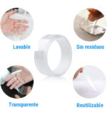 Cinta Bifaz Reutilizable 1 m (2 mm de espesor) - Imagen 4