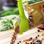 Cierra bolsas con pico vertedor