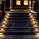 Set x 4 led escaleras carga solar