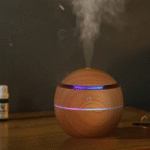 Humidificador esfera simil madera