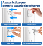 Tapa enchufes de seguridad x 24 (3 patas) - Imagen 4