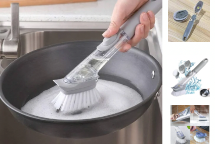 Cepillo dosificador largo 2 en 1