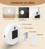 Luz LED Sensor Movimiento | 3 Tonos y Dimmer | Recargable USB - Imagen 6