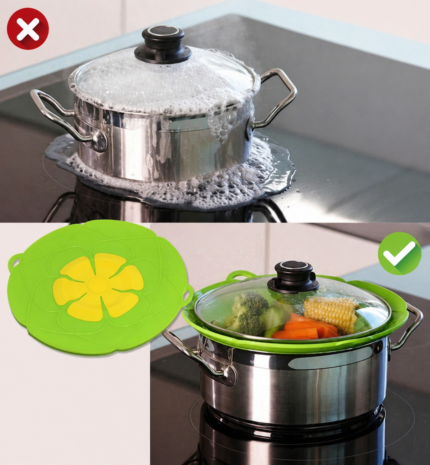 Tapa Ollas Antiderrame de Silicona
