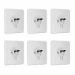 Tornillos ganchos adhesivos x 6 - Imagen 2
