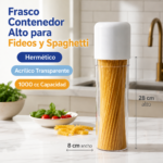 Frasco Contenedor Alto para Fideos y Spaghetti