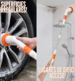 Cepillo eléctrico giratorio extensible