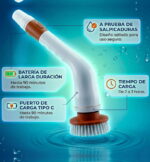 Cepillo eléctrico giratorio extensible - Imagen 8