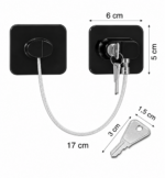 Traba De Seguridad Adhesiva Con Llave - Imagen 6