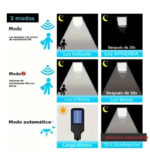 Reflector Solar LED Chico con Sensor y Control Remoto - Imagen 4