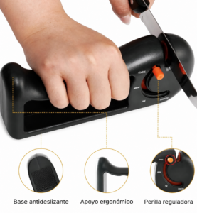 Afilador de Cuchillos Sharp Pebble Regulable Manual - Imagen 4