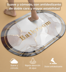 Alfombra Superabsorbente Diatomita Soft Bathroom - Imagen 4