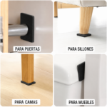 Topetinas de Fieltro Cuadradas 3,8 cm x 8 Unidades - Imagen 4