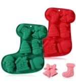 Molde de Silicona Navideño Bota - 7 Cavidades - Imagen 2