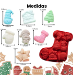 Molde de Silicona Navideño Bota - 7 Cavidades - Imagen 4