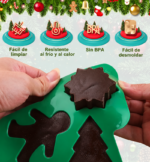 Molde de Silicona Navideño Pino - 6 Cavidades - Imagen 4