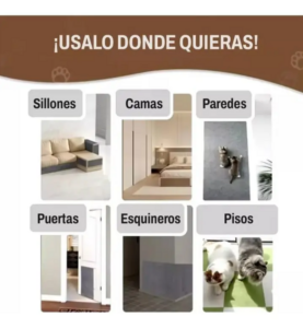Rascador Autoadhesivo Protector para Gatos 60x60 cm - Imagen 8