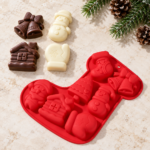 Molde de Silicona Navideño Bota - 7 Cavidades