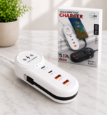 Cargador Múltiple Alta Velocidad con Cable Tipo C Integrado - Imagen 2
