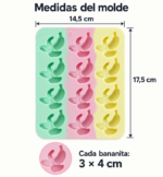 Molde de Silicona Bananitas - Imagen 4